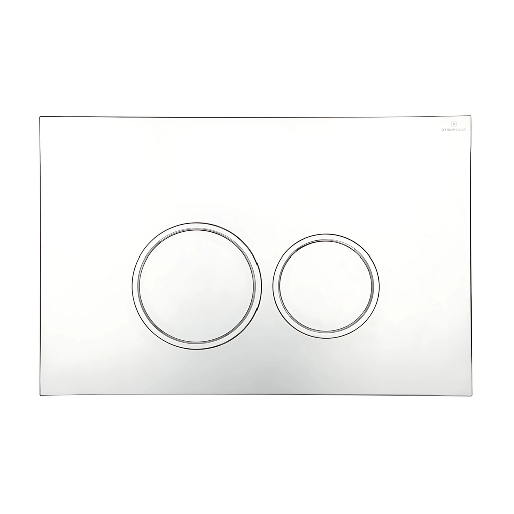 Bedieningspaneel toilet - circle - mat chroom