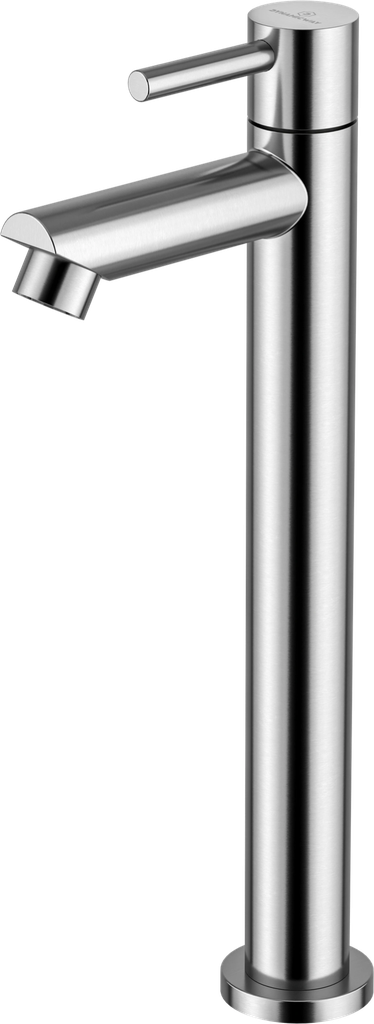 Fonteinkraan - geborsteld RVS - 275 mm - verhoogd