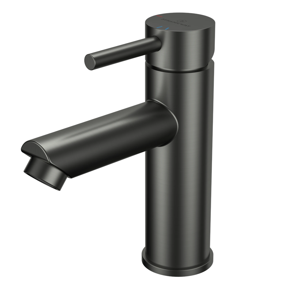 Wastafelkraan - opbouw recht - gunmetal - 175mm - coldstart