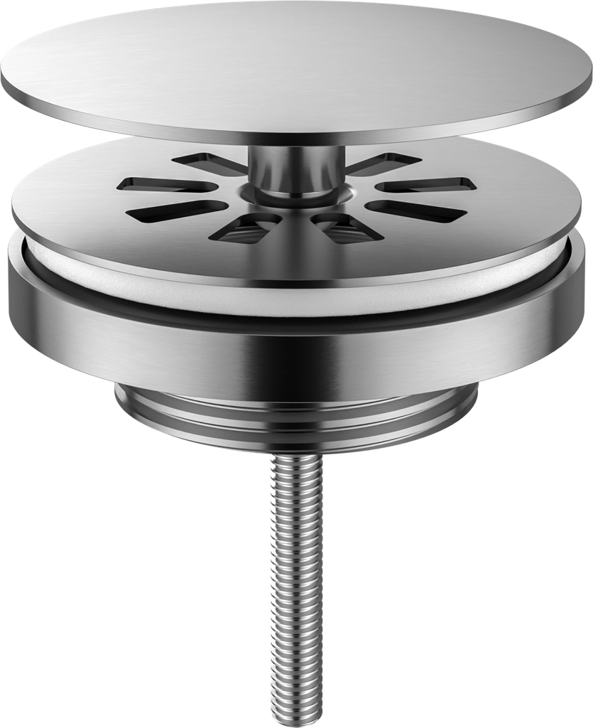 Fonteinafvoerplug - RVS - 5/4 - geborsteld