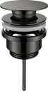 Wastafelafvoerplug  - clickwaste zonder overloop - gunmetal -  5/4"