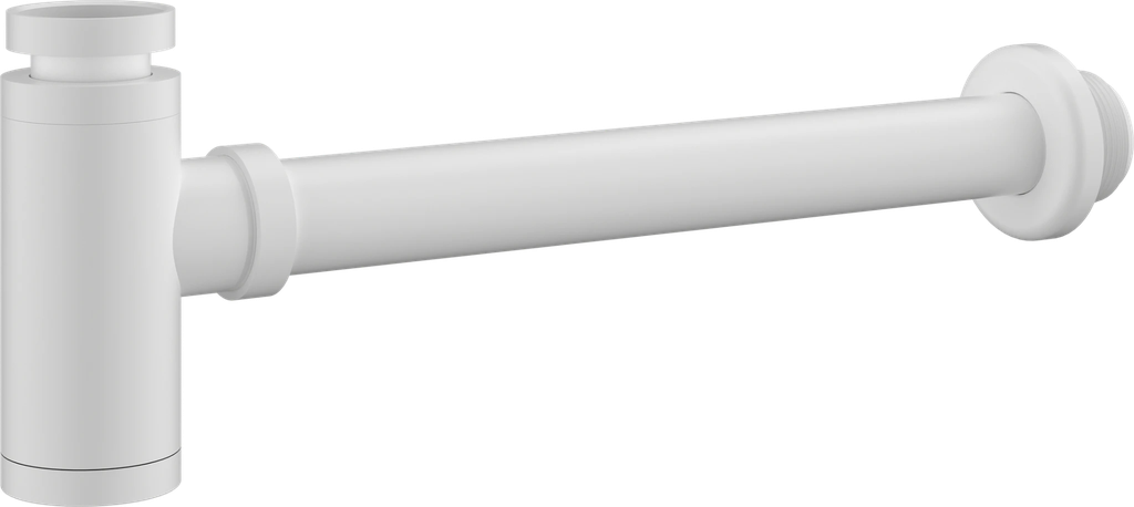 Bekersifon - RVS - wit - 5/4 x 32 mm - Ø48 mm