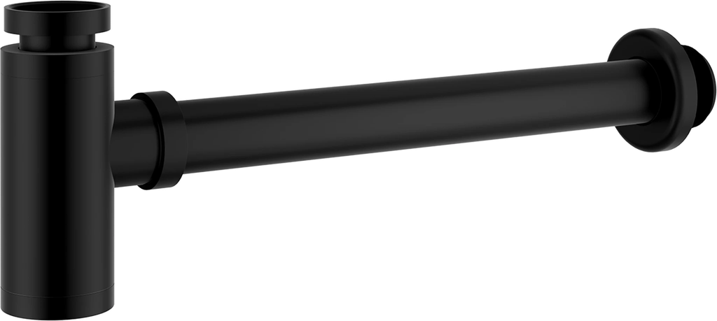 Bekersifon - RVS - zwart - 5/4 x 32 mm - Ø48 mm