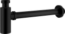 Bekersifon - RVS - zwart - 5/4" x 32 mm - Ø51 mm