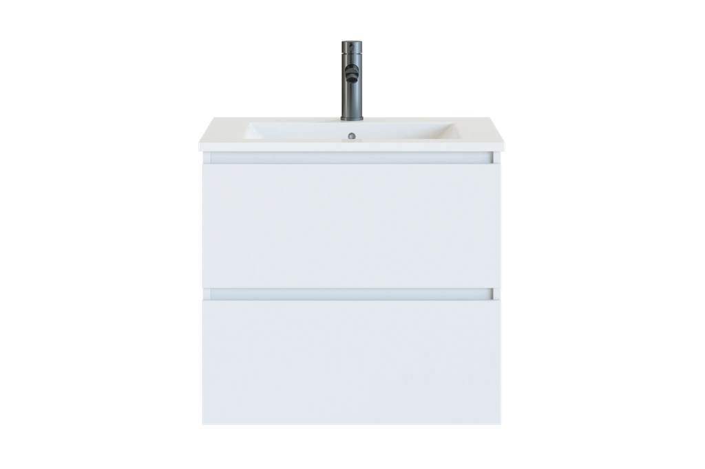 Wastafel onderkast - hoogglans wit - 800x455x480 mm