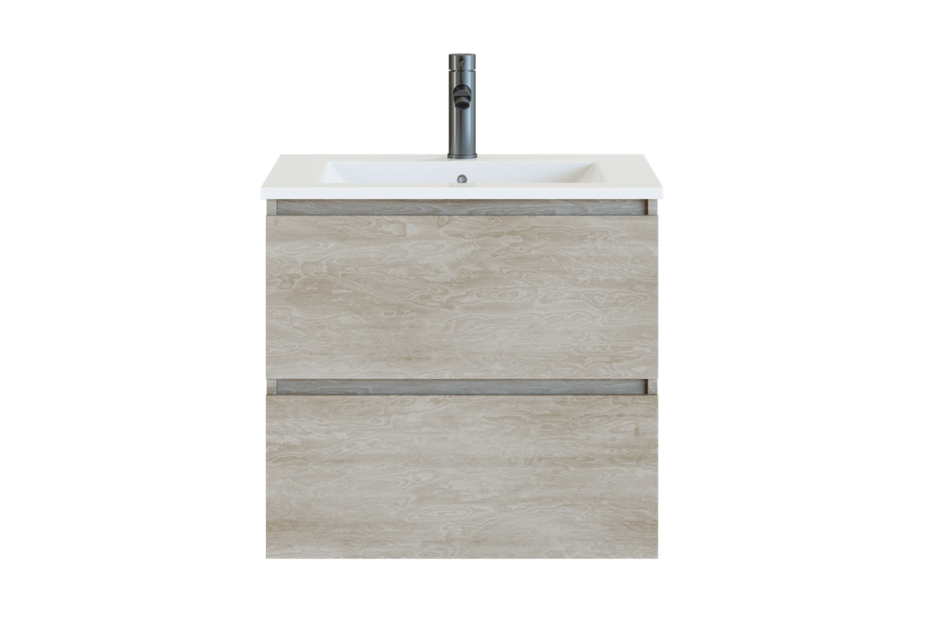 Wastafel onderkast - hout grijs - 800x455x480 mm