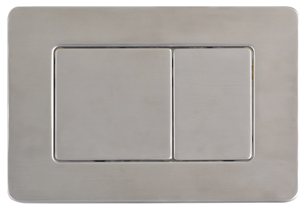 Bedieningspaneel toilet - square - geborsteld RVS