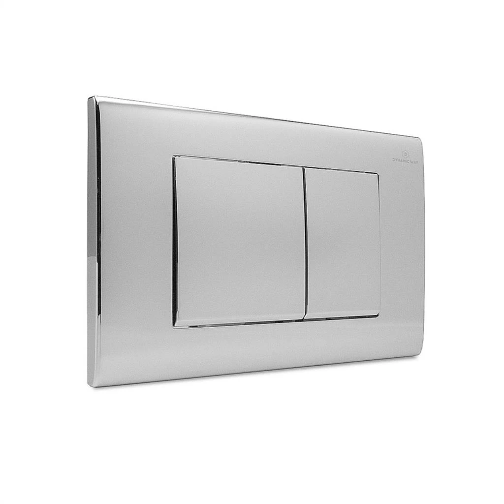 Bedieningspaneel toilet - square - chroom glans