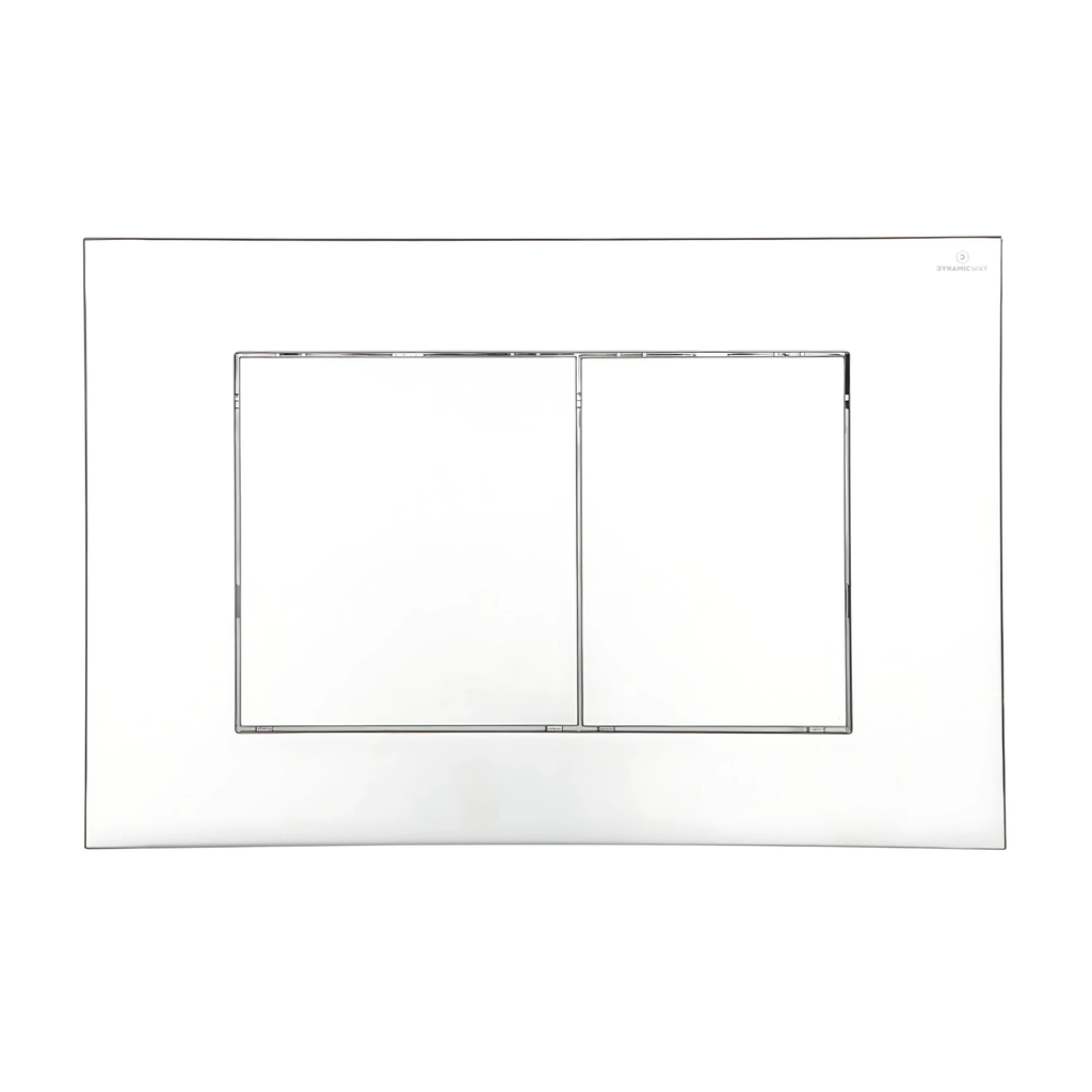 Bedieningspaneel toilet - square - chroom mat