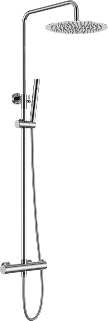 Regendoucheset - cooltouch - chroom - 25cm - RVS