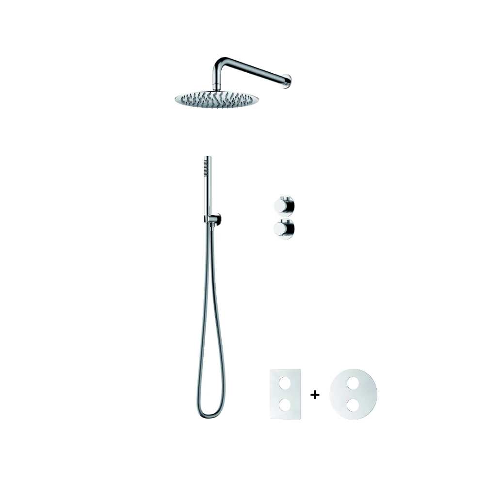 Douchesysteem - inbouw - staaf handdouche - chroom