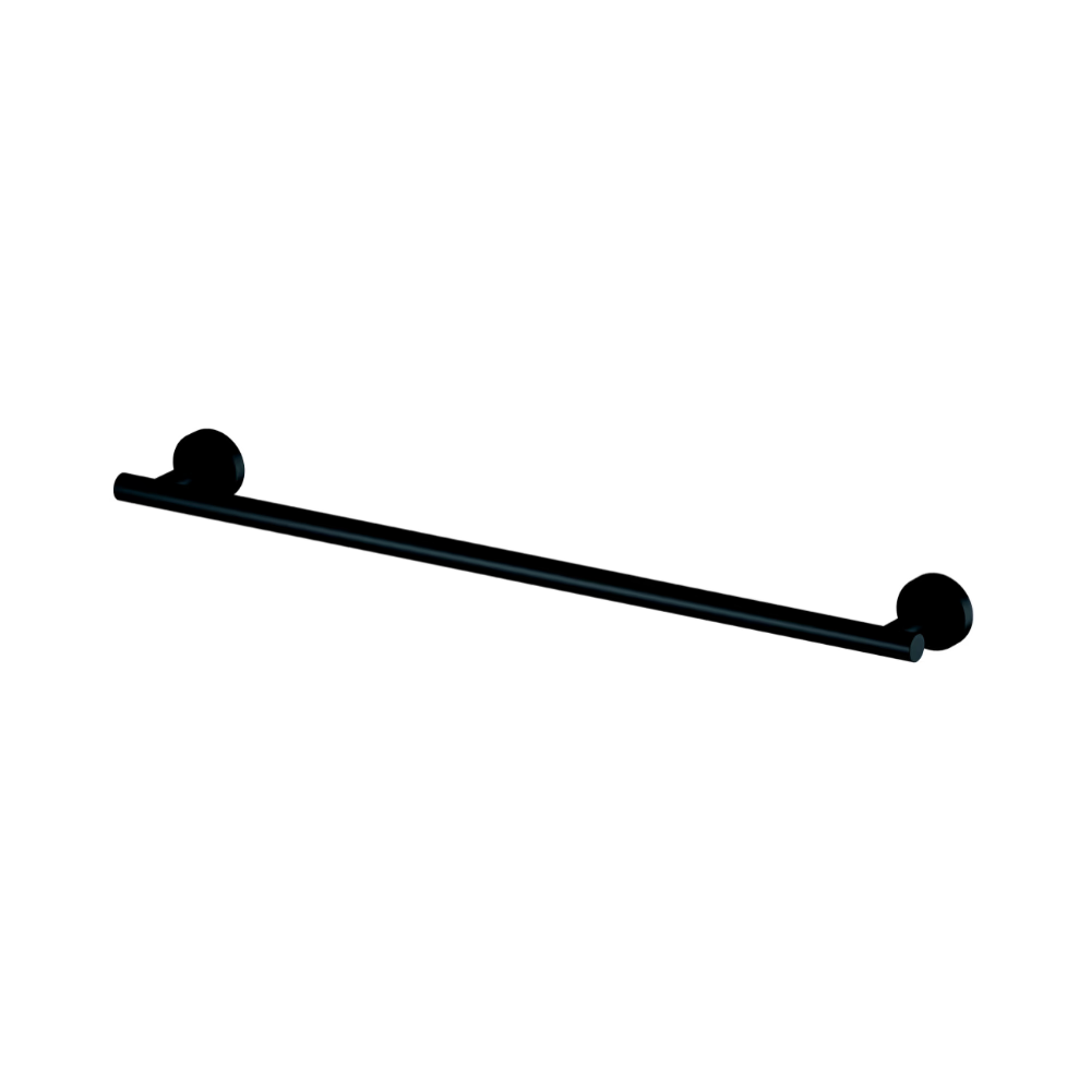 Handdoekhouder - zwart - 60 cm