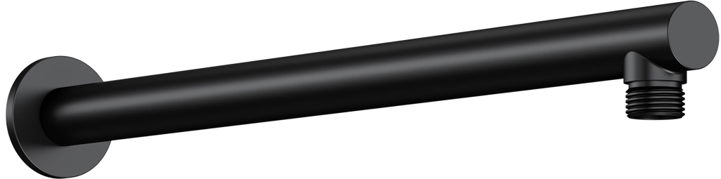 Muurbeugel tbv douchekop - zwart - 30 cm