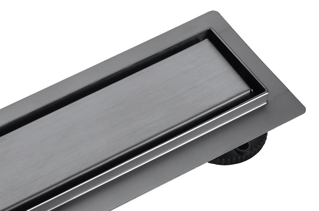 Douchegoot - gunmetal - 70x7 cm - blind tegelrooster