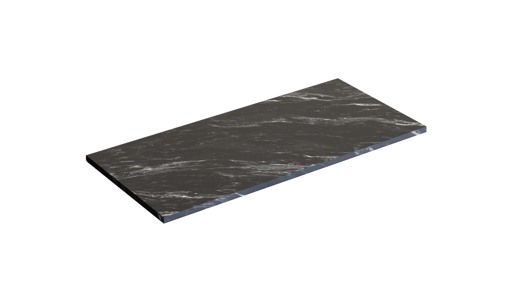 Wastafelblad - marmer zwart (600 cm)