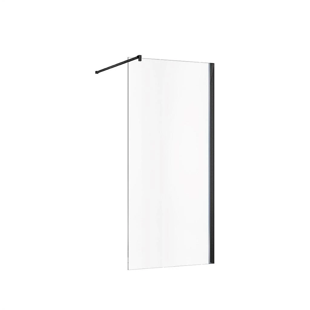 Douchewand Oceanus - zwart - incl. stabilisatiesteun
