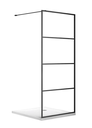 Douchewand Orizóntia - zwart - incl. stabilisatiesteun